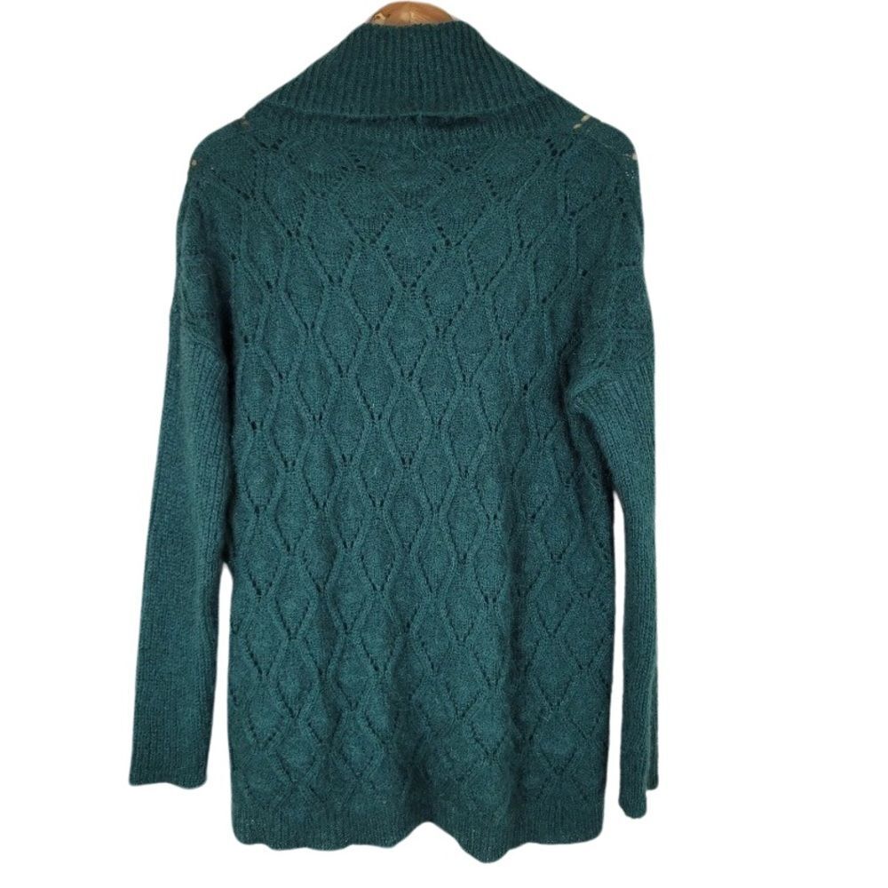 NWOT Elsamanda Green Mohair Cowl Neck Oversized Sweater. Made in Italy. Medium - Picture 7 of 11